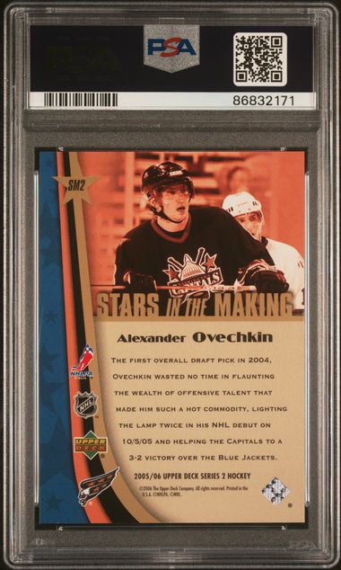 2005-06 Upper Deck Stars in the Making #SM2 Alexander Ovechkin PSA 10 (Rookie)