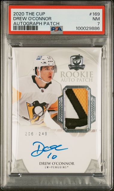 2020-21 Upper Deck The Cup #169 Drew O'Connor #206/249 PSA 7 (Rookie)