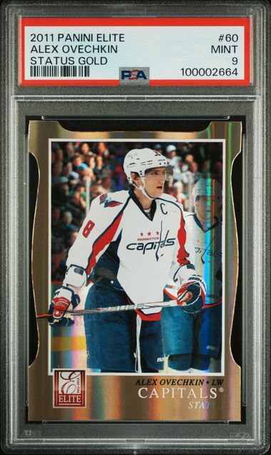 2011-12 Panini Elite Status Gold #60 Alex Ovechkin #89/99 PSA 9