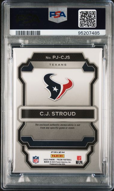 2023 Panini Prizm Premier Jerseys #PJCJS CJ Stroud PSA 9 (Rookie)