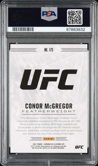 2021 Chonicles UFC Red #173 Conor McGregor #006/149 PSA 10