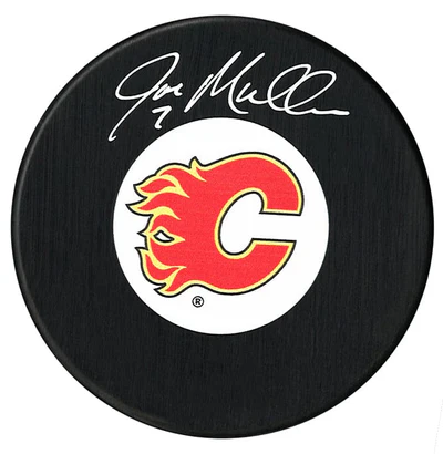 Joe Mullen Autographed Calgary Flames Puck (COJO Sports)