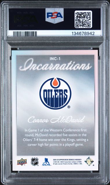 2024-25 Upper Deck Incarnations #INC1 Connor McDavid PSA 9