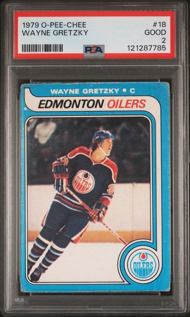1979-80 O-Pee-Chee #18 Wayne Gretzky PSA 2 (Rookie)