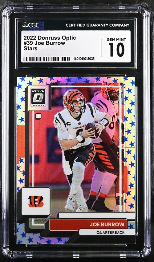 2022 Donruss Optic Stars #39 Joe Burrow CGC 10