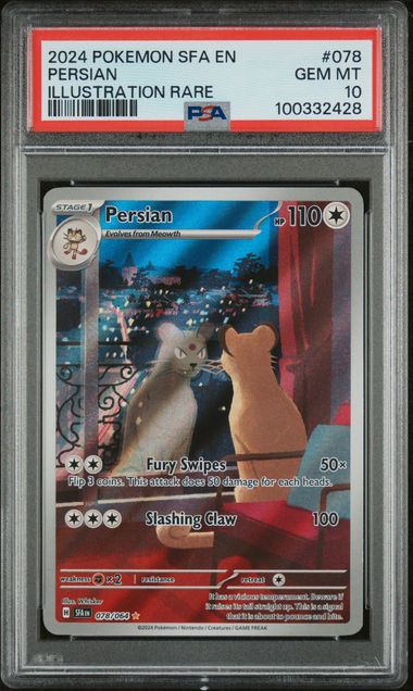 2024 Pokemon Shrouded Fable #078 Persian - Illustration Rare PSA 10 | Eastridge Sports Cards