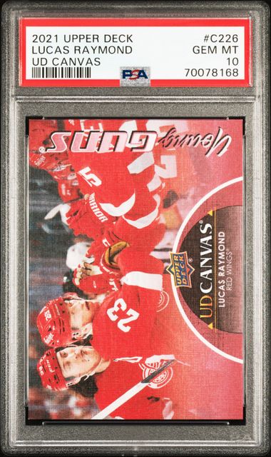 2021-22 Upper Deck Canvas #C226 Lucas Raymond PSA 10 (Rookie)