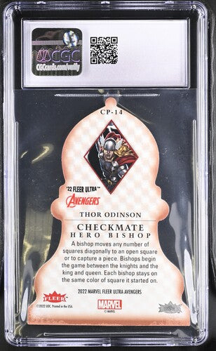 2023 Fleer Ultra Avengers Checkmate #CP-14 Thor CGC 10