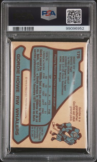 1979-80 O-Pee-Chee #175 Gordie Howe PSA 2