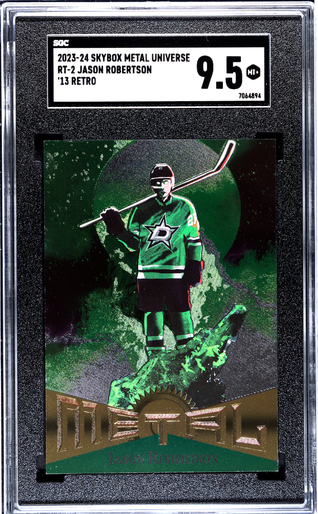 2023-24 Skybox Metal Universe 2013 Retro #RT-2 Jason Robertson SGC 9.5