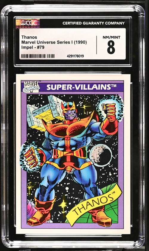 1990 Impel Marvel Universe Series 1 #79 Thanos CGC 8