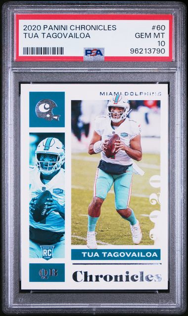 2020 Panini Chronicles #60 Tua Tagovailoa PSA 10 (Rookie)