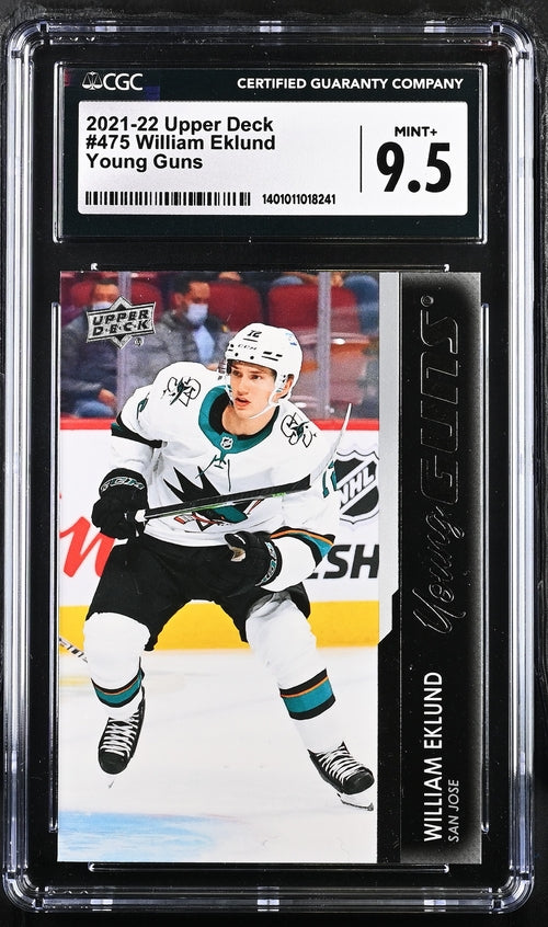 2021-22 Upper Deck #475 William Eklund CGC 9.5 (Rookie)