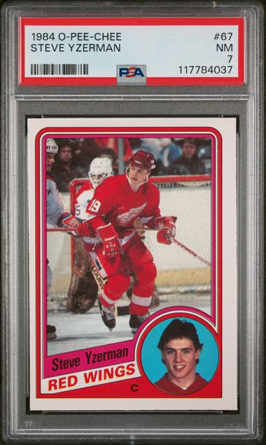 1984-85 O-Pee-Chee #49 Steve Yzerman PSA 7 (Rookie)