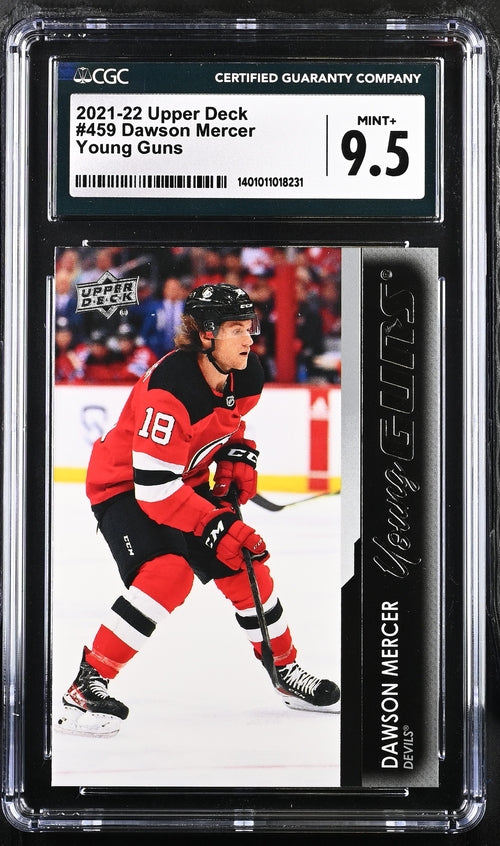 2021-22 Upper Deck #459 Dawson Mercer CGC 9.5 (Rookie)