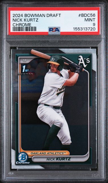 2024 Bowman Draft Chrome #BDC56 Nick Kurtz PSA 9