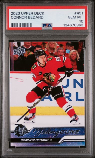 2023-24 Upper Deck #451 Connor Bedard PSA 10 (Rookie)