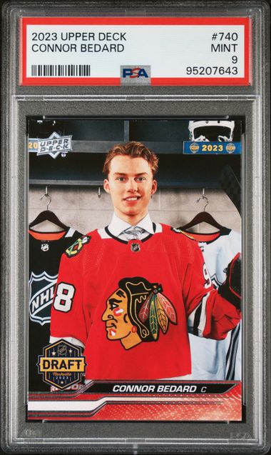 2023-24 Upper Deck #740 Connor Bedard PSA 9 (Rookie)