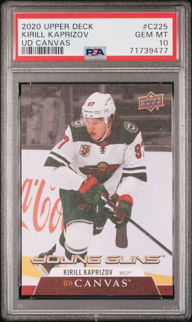 2020-21 Upper Deck Canvas #C225 Kirill Kaprizov PSA 10 (Rookie)