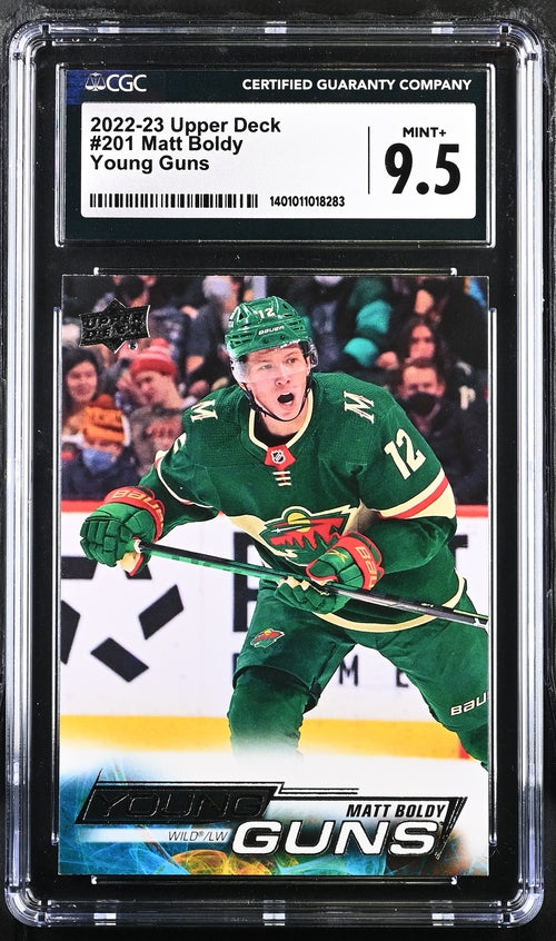 2022-23 Upper Deck #201 Matt Boldy CGC 9.5 (Rookie)