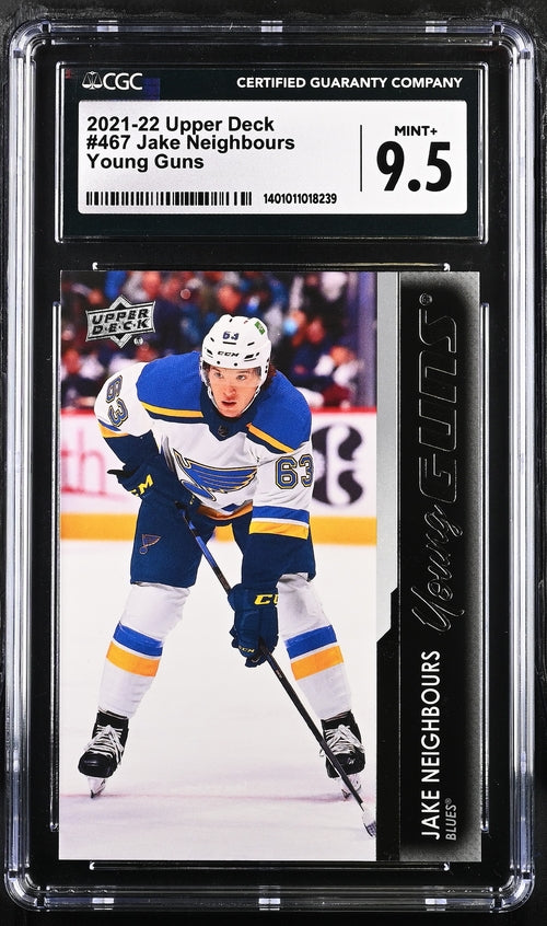 2021-22 Upper Deck #467 Jake Neighbours CGC 9.5 (Rookie)