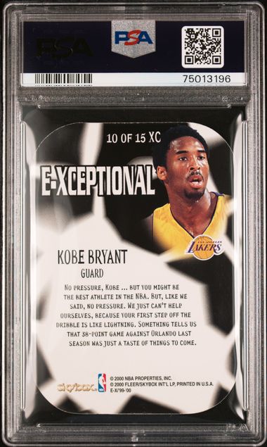1999-00 Skybox E-X E-Xceptional Red #10 Kobe Bryant PSA 9 | Eastridge Sports Cards