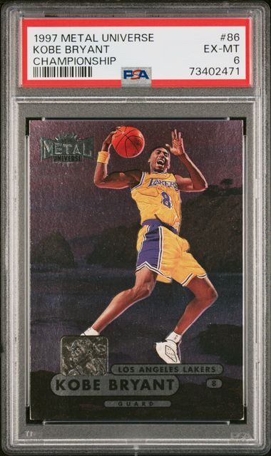1997-98 Metal Universe Championship #86 Kobe Bryant PSA 6