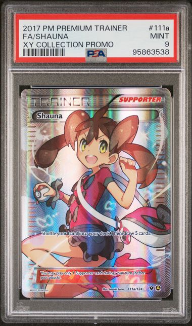 2017 Pokemon XY Collection Promo #111a Shauna- Full Art PSA 9