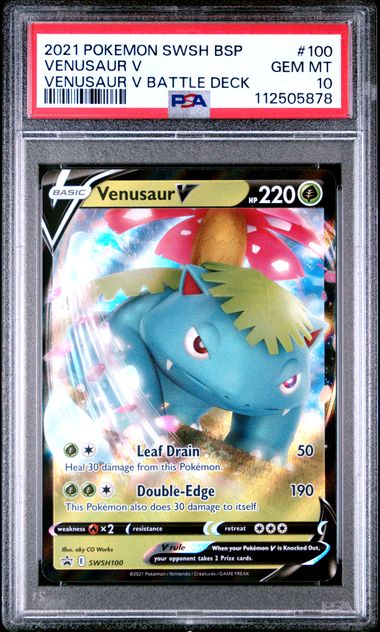 2021 Pokemon Venusaur V Battle Deck Promo #100 Venusaur V PSA 10