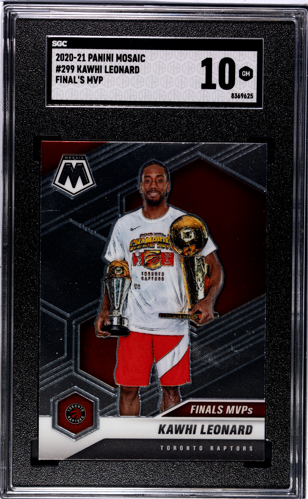 2020-21 Panini Mosaic Finals VIP #299 Kawhi Leonard SGC 10