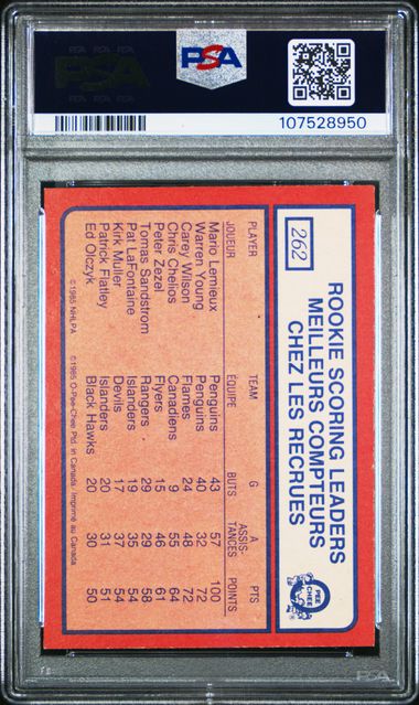 1985-86 O-Pee-Chee #262 Mario Lemieux PSA 7 | Eastridge Sports Cards
