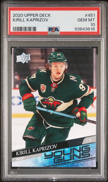 2020-21 Upper Deck #451 Kirill Kaprizov PSA 10 (Rookie)
