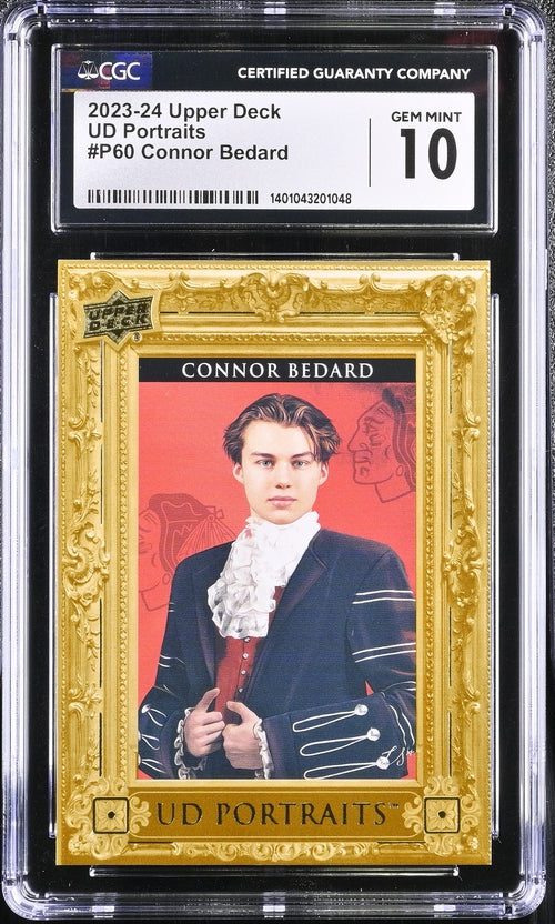 2023-24 Upper Deck UD Portraits #P60 Connor Bedard CGC 10 (Rookie)