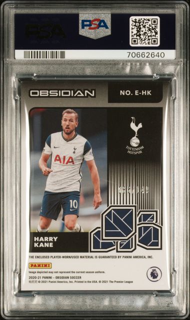 2020-21 Panini Obsidian Eruption Relics #EHK Harry Kane #086/149 PSA 9