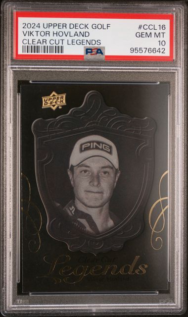 2024 Upper Deck Golf Clear Cut  Legends #CCL16 Viktor Hovland PSA 10 | Eastridge Sports Cards
