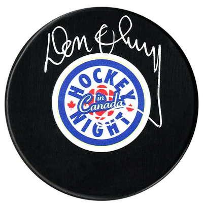 Don Cherry Autographed Hockey Night in Canada Puck (COJO Sports)