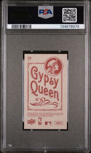 2009 Goodwin Champions Mini Black Border Gypsy Queen Back #114 Michael Jordan PSA 8