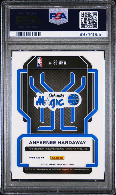2021-22 Panini Prizm Signatures Choice Prizm #SGAHW Anfernee Hardaway PSA 10