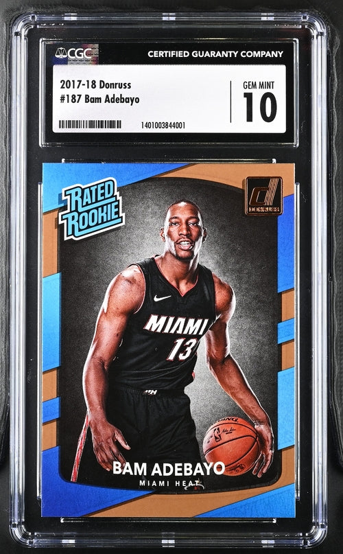 2017-18 Donruss #187 Bam Adebayo CGC 10 (Rookie)