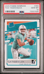 2020 Panini Donruss #302 Tua Tagovailoa PSA 10 (Rookie) | Eastridge Sports Cards
