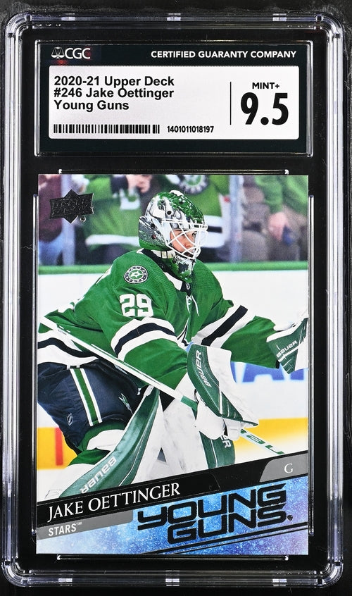 2020-21 Upper Deck #246 Jake Oettinger CGC 9.5 (Rookie)