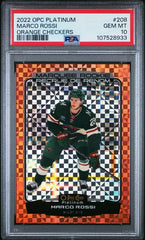 2022-23 O-Pee-Chee Platinum Orange Checkers #208 Marco Rossi #06/25 PSA 10 (Rookie) | Eastridge Sports Cards