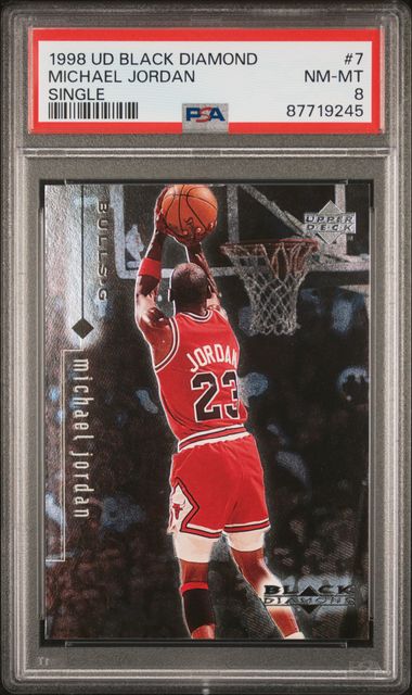 1998-99 Black Diamond #7 Michael Jordan PSA 8 | Eastridge Sports Cards