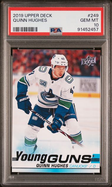 2019-20 Upper Deck #249 Quinn Hughes PSA 10 (Rookie)