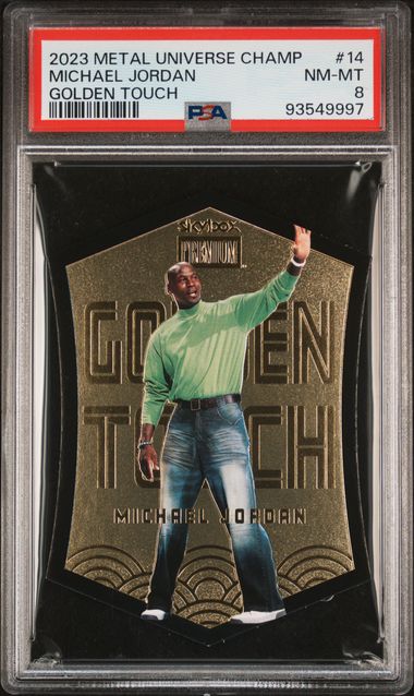 2023 Metal Universe Champions Golden Touch #14 Michael Jordan PSA 8 | Eastridge Sports Cards