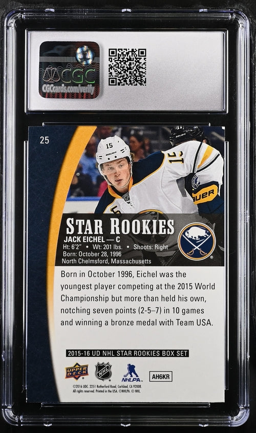 2015-16 Upper Deck Star Rookies #25 Jack Eichel CGC 7 (Rookie)