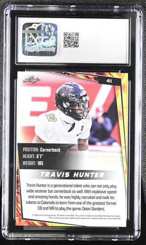 2024 Leaf #41 Travis Hunter CGC 10