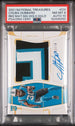 2021 Panini National Treasures Rookie Material Signature Holo Gold #CH Chuba Hubbard #02/10 PSA 8 (Auto 10) (Rookie)