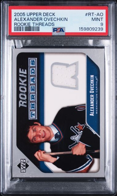 2005-06 Upper Deck Rookie Threads #RT-AO Alexander Ovechkin PSA 9 (Rookie)
