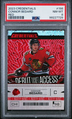 2023-24 Upper Deck Credentials Red #198 Connor Bedard #239/349 PSA 8 (Rookie) | Eastridge Sports Cards